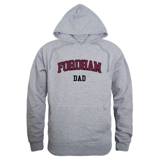 Fordham University Rams Dad Fleece Hoodie Sweatshirts Heather Grey-Campus-Wardrobe