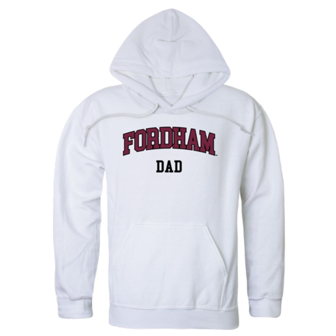 Fordham University Rams Dad Fleece Hoodie Sweatshirts Heather Grey-Campus-Wardrobe