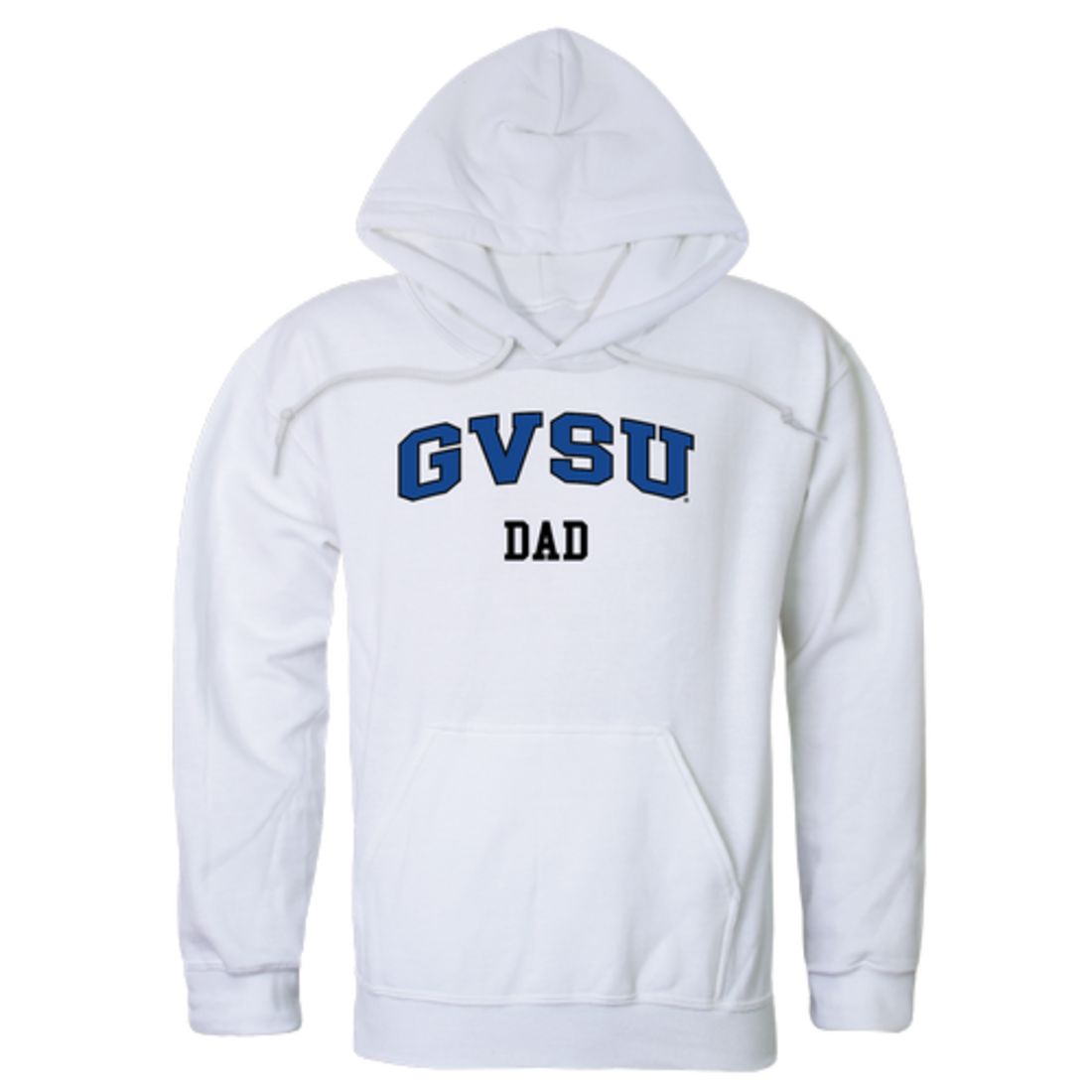 GVSU Grand Valley State University Lakers Dad Fleece Hoodie Sweatshirts Heather Grey-Campus-Wardrobe