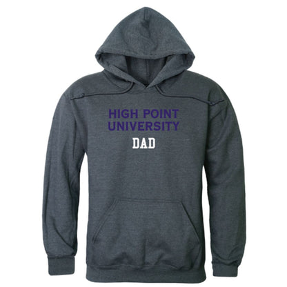 HPU High Point University Panthers Dad Fleece Hoodie Sweatshirts Heather Charcoal-Campus-Wardrobe