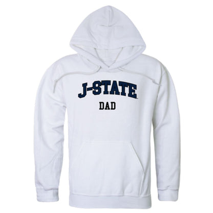JSU Jackson State University Tigers Dad Fleece Hoodie Sweatshirts Heather Grey-Campus-Wardrobe