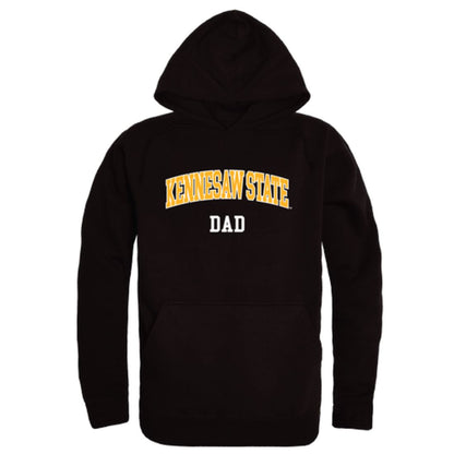 KSU Kennesaw State University Owls Dad Fleece Hoodie Sweatshirts Black-Campus-Wardrobe