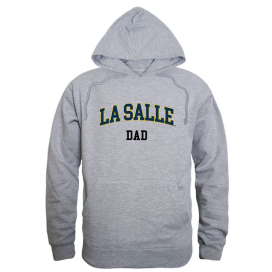 La Salle University Explorers Dad Fleece Hoodie Sweatshirts Heather Grey-Campus-Wardrobe