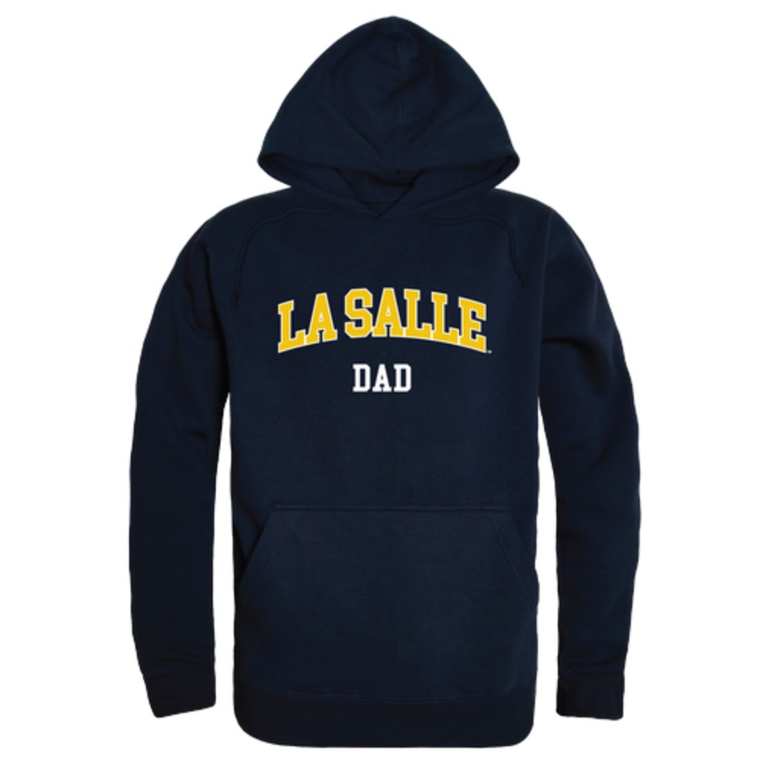 La Salle University Explorers Dad Fleece Hoodie Sweatshirts Heather Grey-Campus-Wardrobe