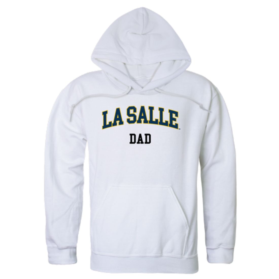 La Salle University Explorers Dad Fleece Hoodie Sweatshirts Heather Grey-Campus-Wardrobe
