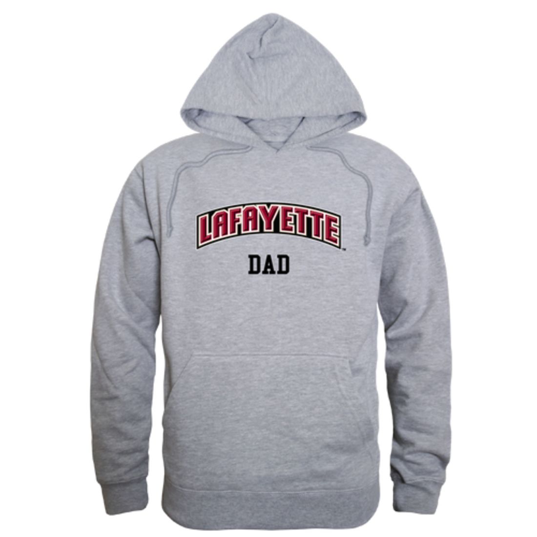 Lafayette College Leopards Dad Fleece Hoodie Sweatshirts Heather Grey-Campus-Wardrobe