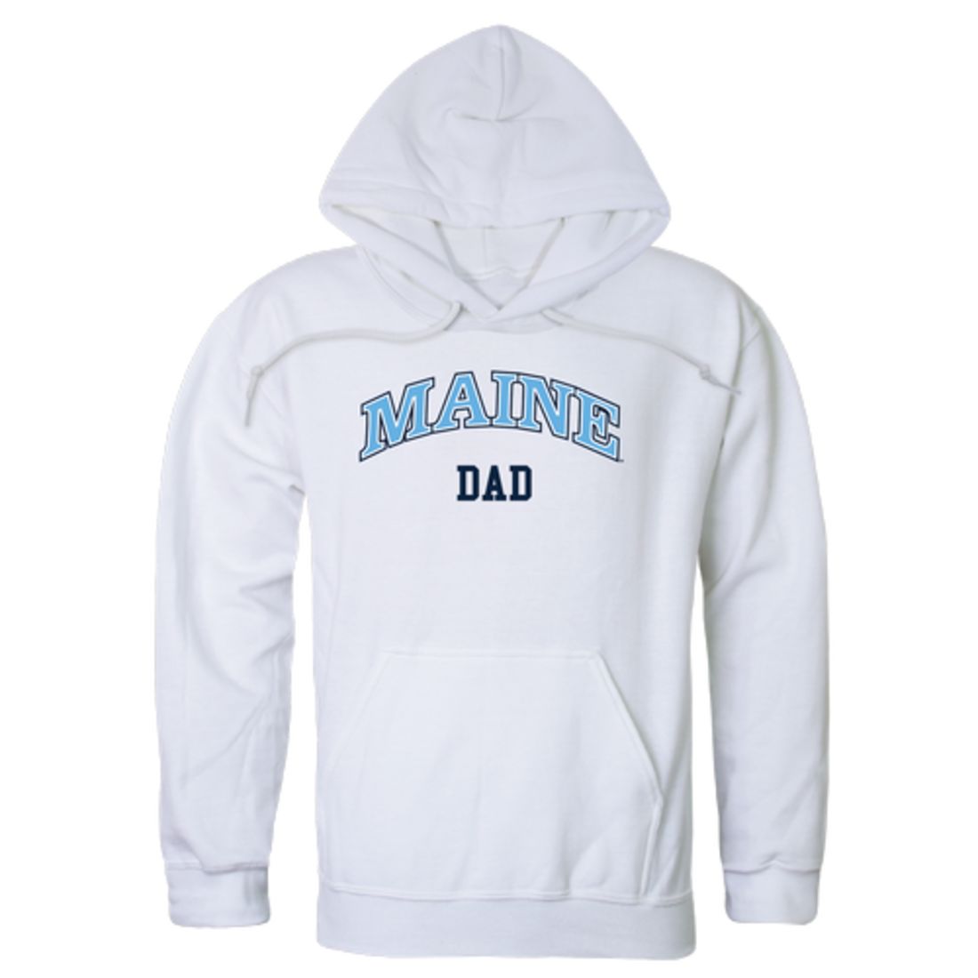 UMaine University of Maine Black Bears Dad Fleece Hoodie Sweatshirts Heather Grey-Campus-Wardrobe