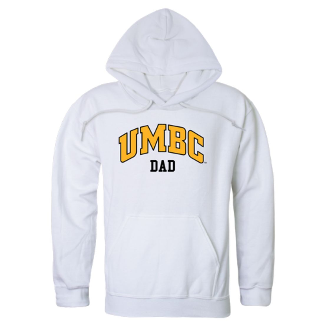UMBC University of Maryland Baltimore Retrievers Dad Fleece Hoodie Sweatshirts Black-Campus-Wardrobe
