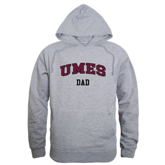 UMES University of Maryland Eastern Shore Hawks Dad Fleece Hoodie Sweatshirts Heather Grey-Campus-Wardrobe