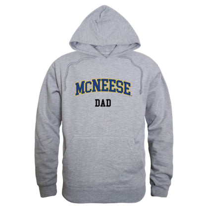 McNeese State University Cowboys and Cowgirls Dad Fleece Hoodie Sweatshirts Heather Grey-Campus-Wardrobe