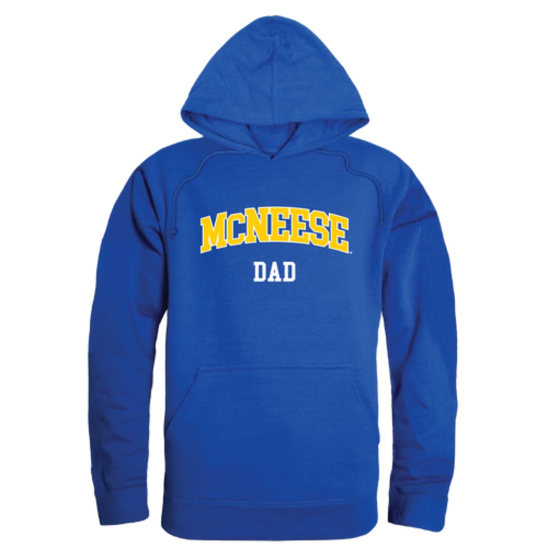 McNeese State University Cowboys and Cowgirls Dad Fleece Hoodie Sweatshirts Heather Grey-Campus-Wardrobe