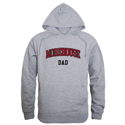Morehouse College Maroon Tigers Dad Fleece Hoodie Sweatshirts Heather Grey-Campus-Wardrobe