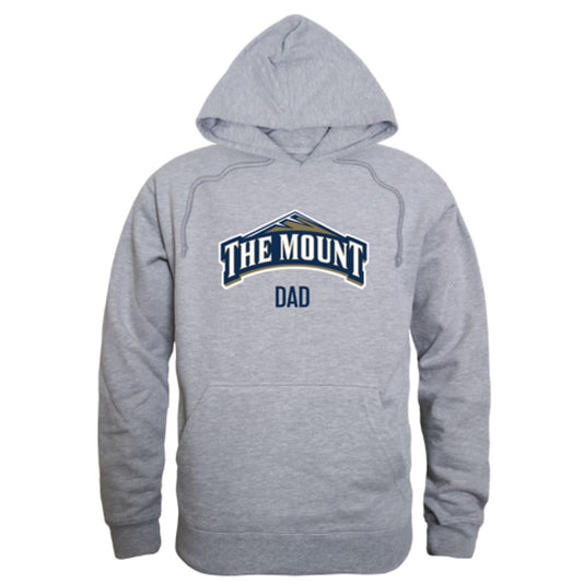 Mount St Mary's University Mountaineers Mountaineers Mountaineers Dad Fleece Hoodie Sweatshirts Heather Grey-Campus-Wardrobe