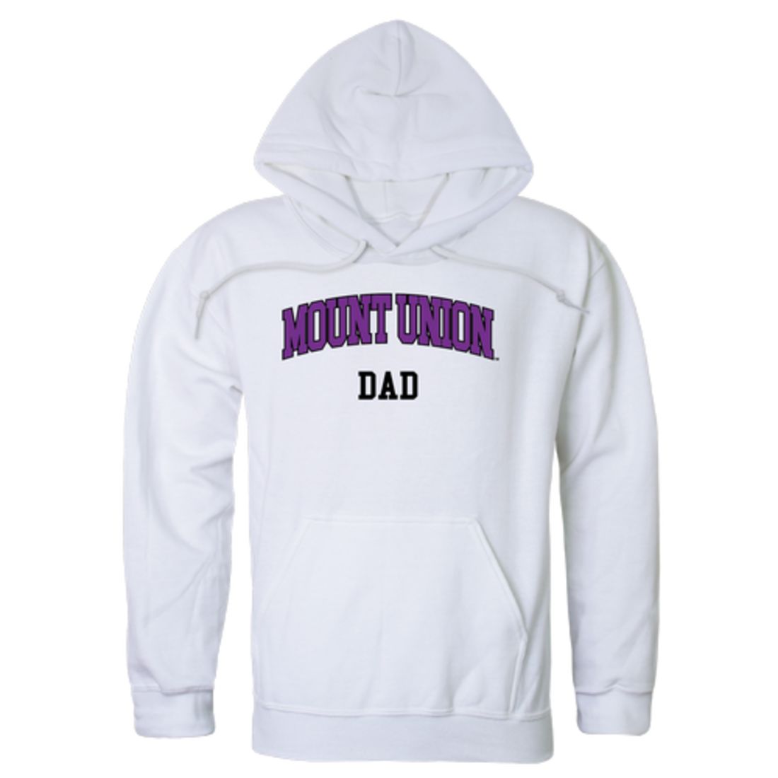 University of Mount Union Raiders Dad Fleece Hoodie Sweatshirts Heather Charcoal-Campus-Wardrobe