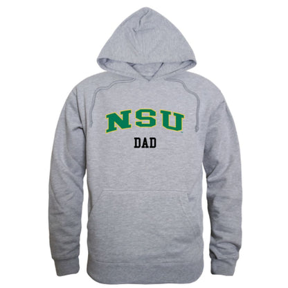 NSU Norfolk State University Spartans Dad Fleece Hoodie Sweatshirts Heather Charcoal-Campus-Wardrobe