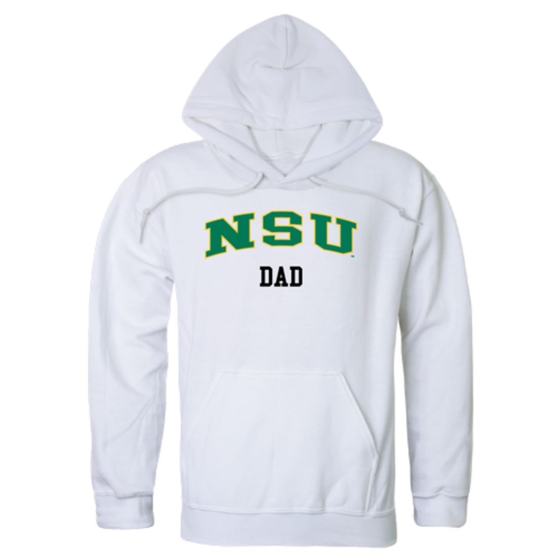 NSU Norfolk State University Spartans Dad Fleece Hoodie Sweatshirts Heather Charcoal-Campus-Wardrobe