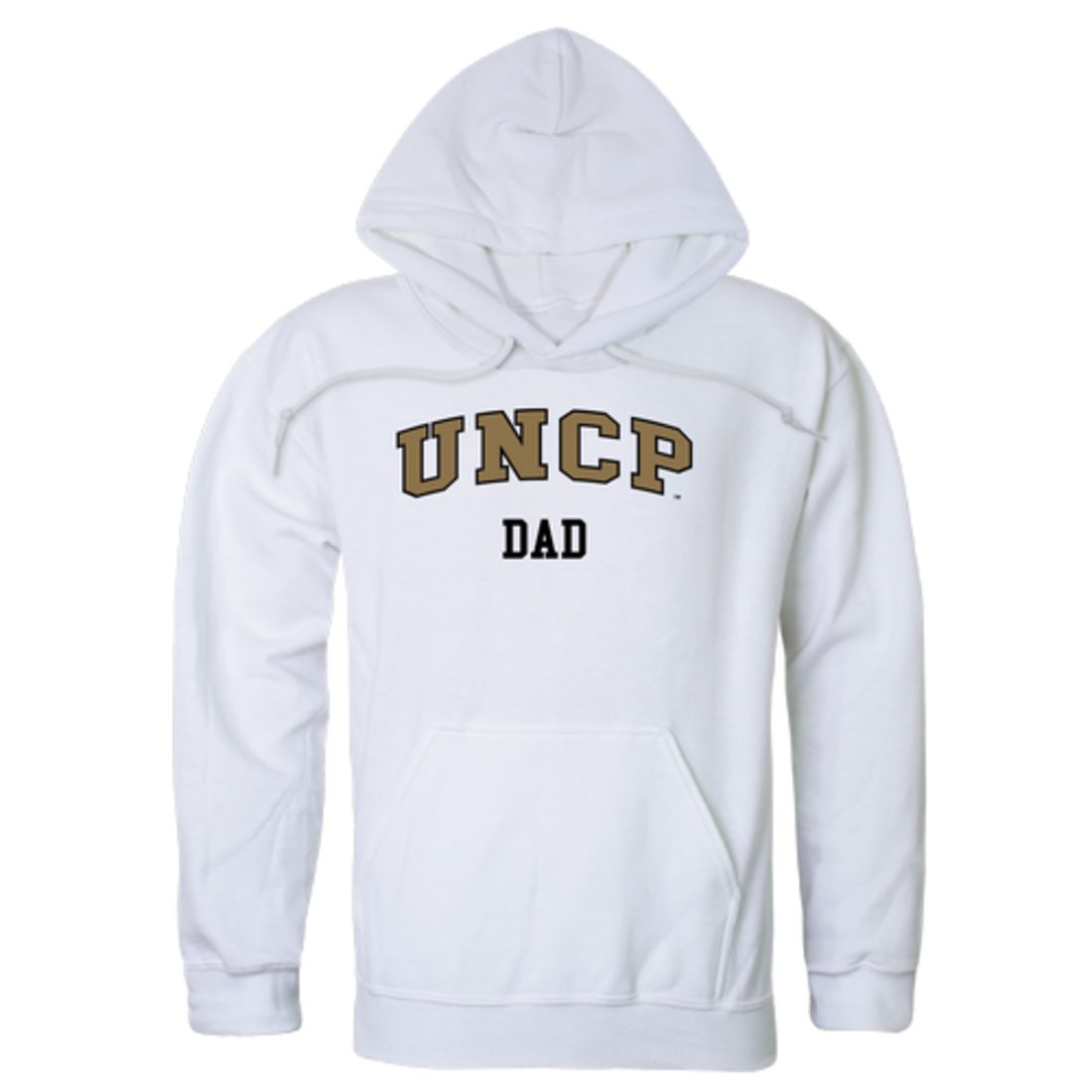 UNCP University of North Carolina at Pembroke Braves Dad Fleece Hoodie Sweatshirts Black-Campus-Wardrobe