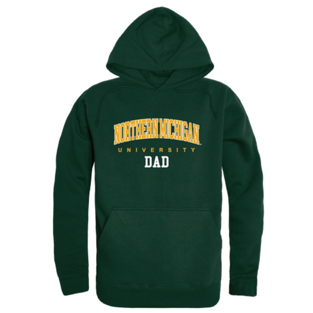 NMU Northern Michigan University Wildcats Dad Fleece Hoodie Sweatshirts Forest-Campus-Wardrobe