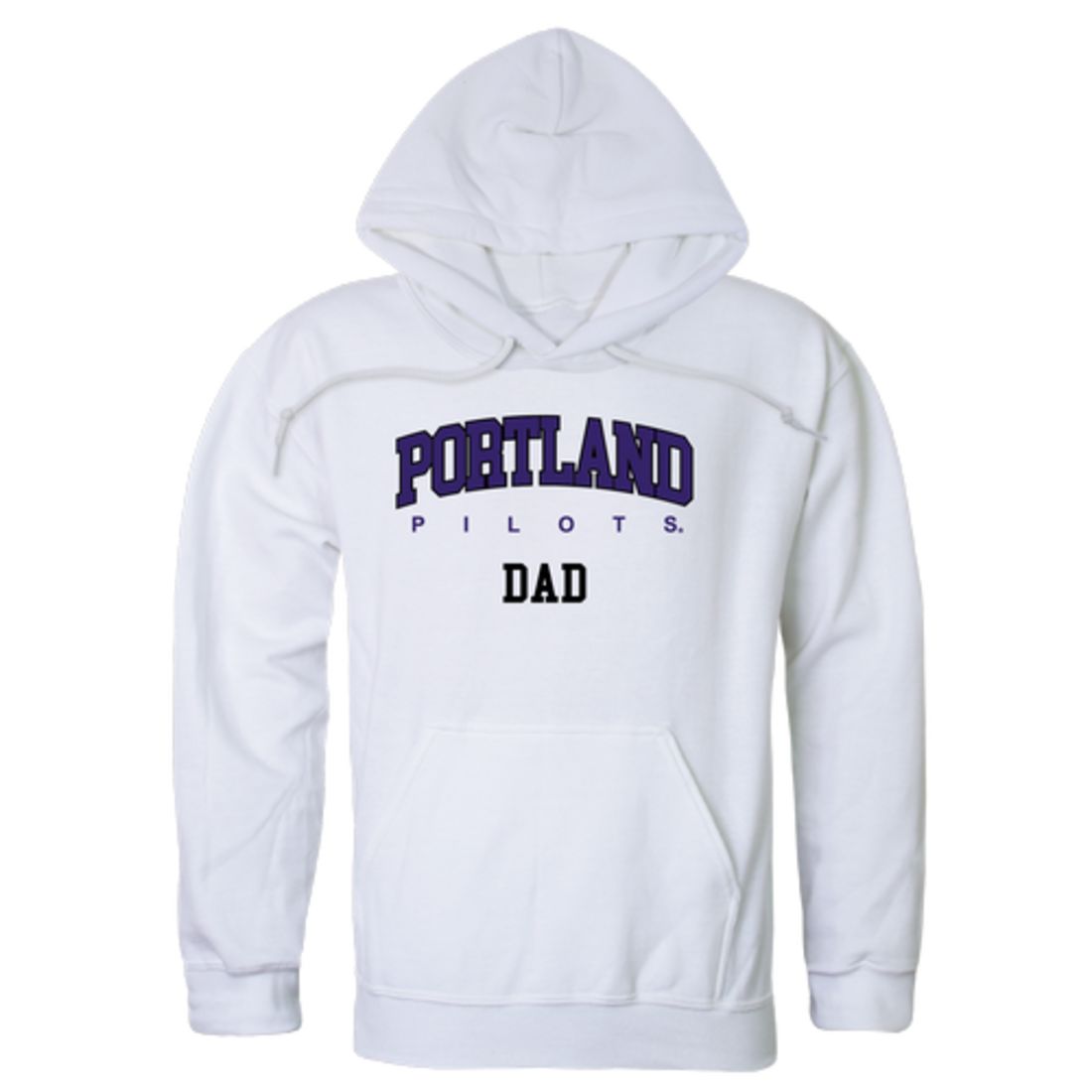 UP University of Portland Pilots Dad Fleece Hoodie Sweatshirts Heather Charcoal-Campus-Wardrobe