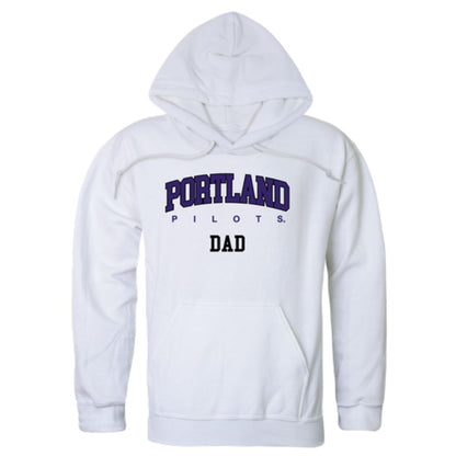 UP University of Portland Pilots Dad Fleece Hoodie Sweatshirts Heather Charcoal-Campus-Wardrobe