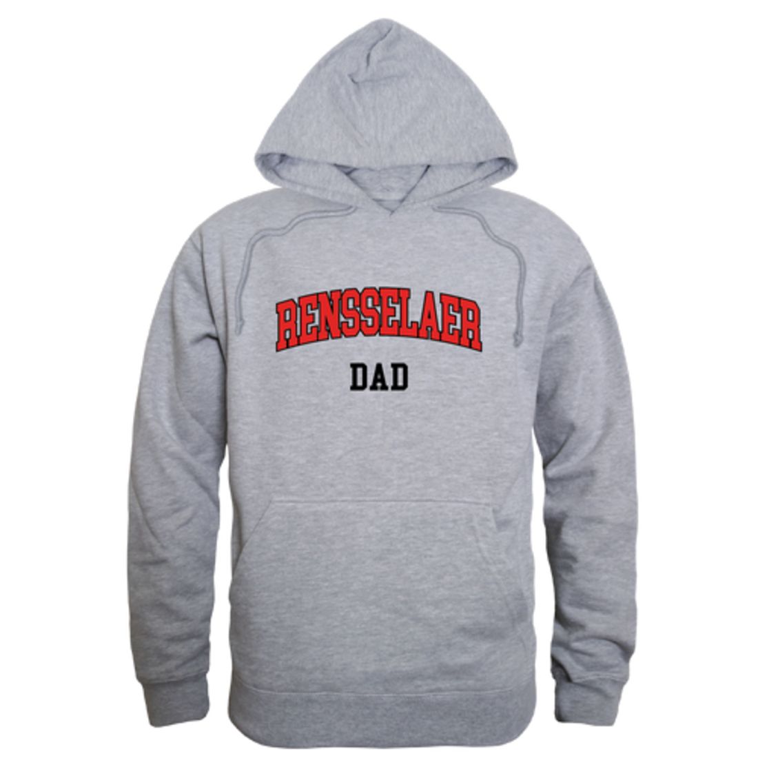 RPI Rensselaer Polytechnic Institute Engineers Dad Fleece Hoodie Sweatshirts Heather Grey-Campus-Wardrobe