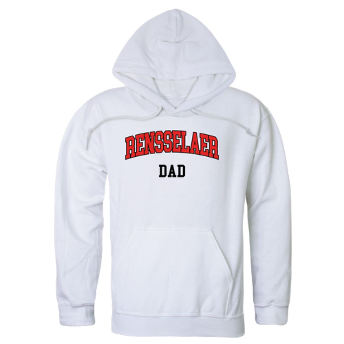 RPI Rensselaer Polytechnic Institute Engineers Dad Fleece Hoodie Sweatshirts Heather Grey-Campus-Wardrobe