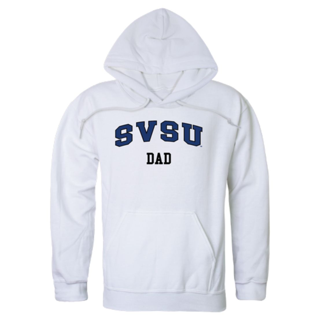 SVSU Saginaw Valley State University Cardinals Dad Fleece Hoodie Sweatshirts Heather Charcoal-Campus-Wardrobe