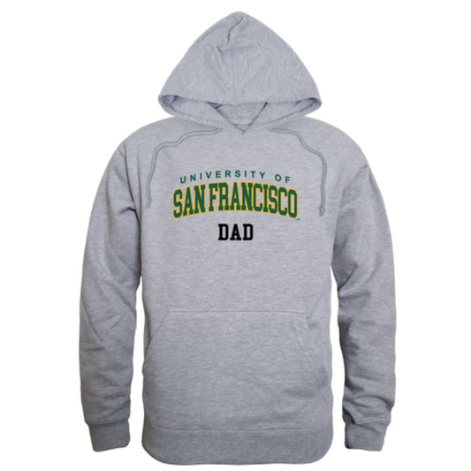 Mouseover Image, USFCA University of San Francisco Dons Dad Fleece Hoodie Sweatshirts Forest-Campus-Wardrobe