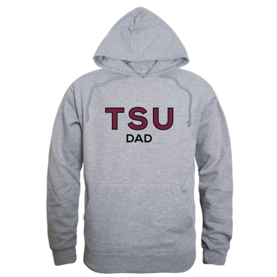 TSU Texas Southern University Tigers Dad Fleece Hoodie Sweatshirts Heather Grey-Campus-Wardrobe