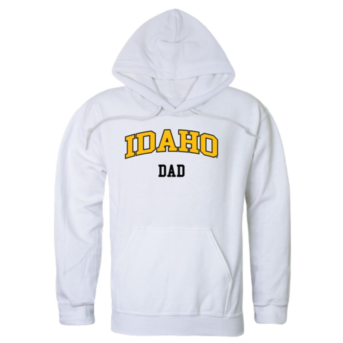 University of Idaho Vandals Dad Fleece Hoodie Sweatshirts Black-Campus-Wardrobe
