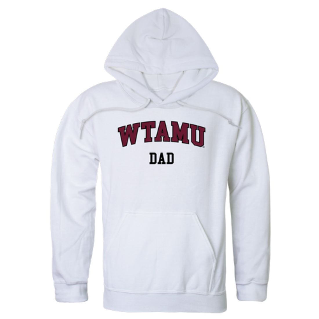 WTAMU West Texas A&M University Buffaloes Dad Fleece Hoodie Sweatshirts Heather Grey-Campus-Wardrobe