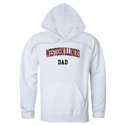 WIU Western Illinois University Leathernecks Dad Fleece Hoodie Sweatshirts Heather Charcoal-Campus-Wardrobe