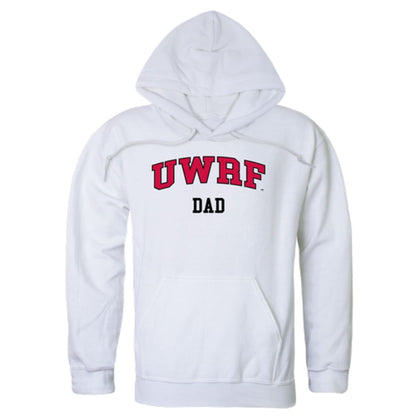 UWRF University of Wisconsin River Falls Falcons Dad Fleece Hoodie Sweatshirts Heather Grey-Campus-Wardrobe