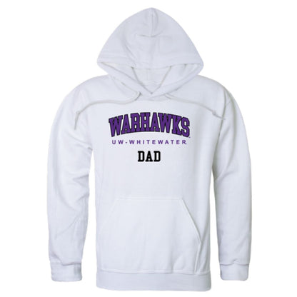 UWW University of Wisconsin Whitewater Warhawks Dad Fleece Hoodie Sweatshirts Heather Charcoal-Campus-Wardrobe