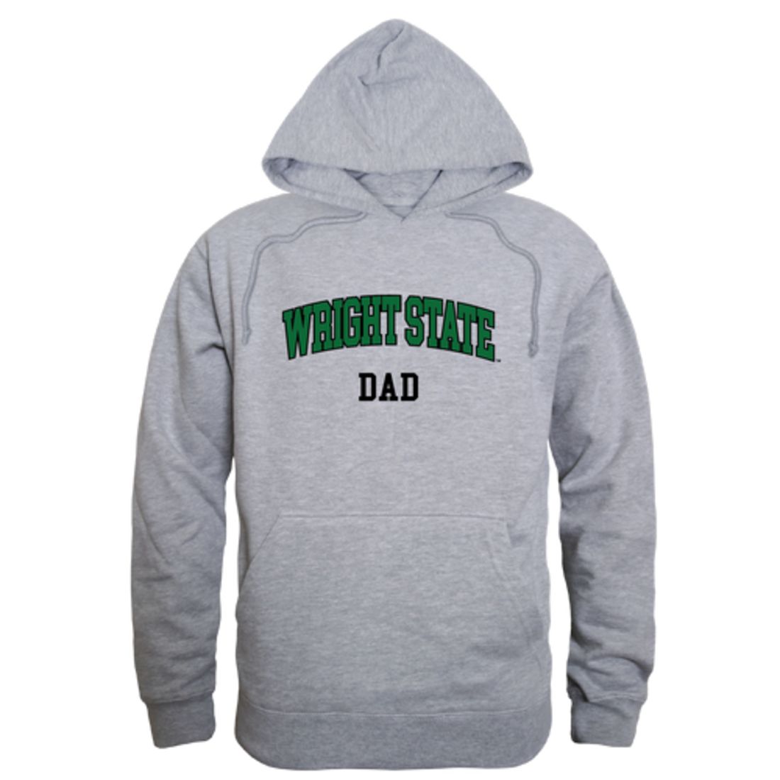 Wright State University Raiders Dad Fleece Hoodie Sweatshirts Heather Charcoal-Campus-Wardrobe