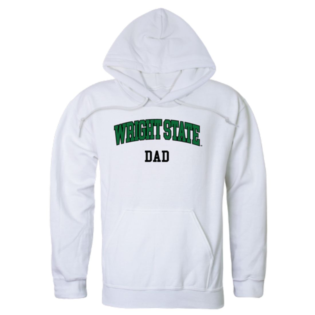 Wright State University Raiders Dad Fleece Hoodie Sweatshirts Heather Charcoal-Campus-Wardrobe