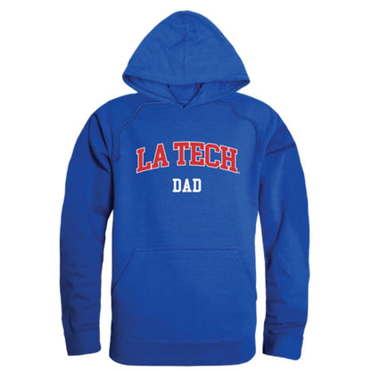 Louisiana Tech University Bulldogs Dad Fleece Hoodie Sweatshirts Heather Grey-Campus-Wardrobe