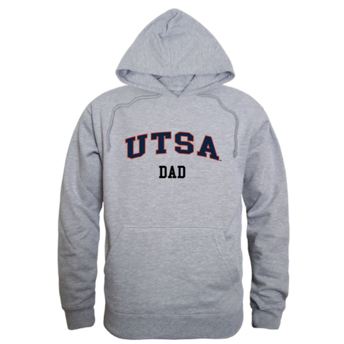 UTSA University of Texas at San Antonio Roadrunners Dad Fleece Hoodie Sweatshirts Heather Grey-Campus-Wardrobe
