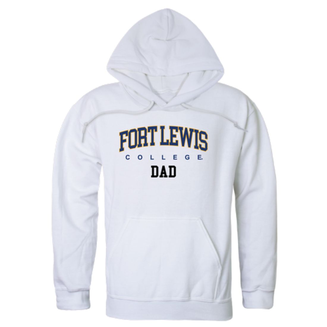 FLC Fort Lewis College Skyhawks Dad Fleece Hoodie Sweatshirts Heather Grey-Campus-Wardrobe