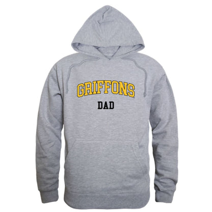 MWSU Missouri Western State University Griffons Dad Fleece Hoodie Sweatshirts Heather Charcoal-Campus-Wardrobe