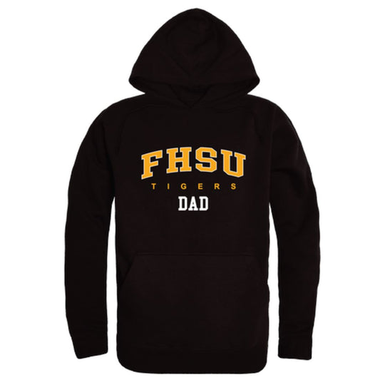FHSU Fort Hays State University Tigers Dad Fleece Hoodie Sweatshirts Black-Campus-Wardrobe