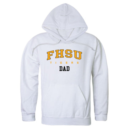 FHSU Fort Hays State University Tigers Dad Fleece Hoodie Sweatshirts Black-Campus-Wardrobe