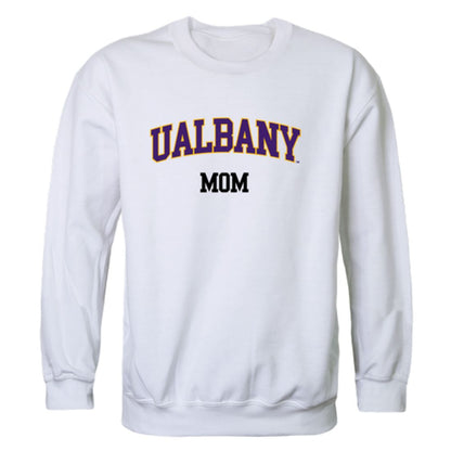 UAlbany University of Albany The Great Danes Mom Fleece Crewneck Pullover Sweatshirt Heather Charcoal Small-Campus-Wardrobe