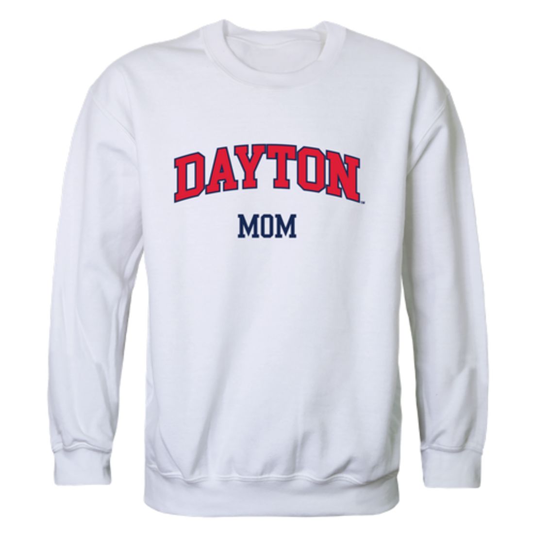 UD University of Dayton Flyers Mom Fleece Crewneck Pullover Sweatshirt Heather Grey Small-Campus-Wardrobe