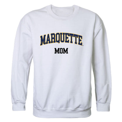 Marquette University Golden Eagles Mom Fleece Crewneck Pullover Sweatshirt Heather Grey Small-Campus-Wardrobe