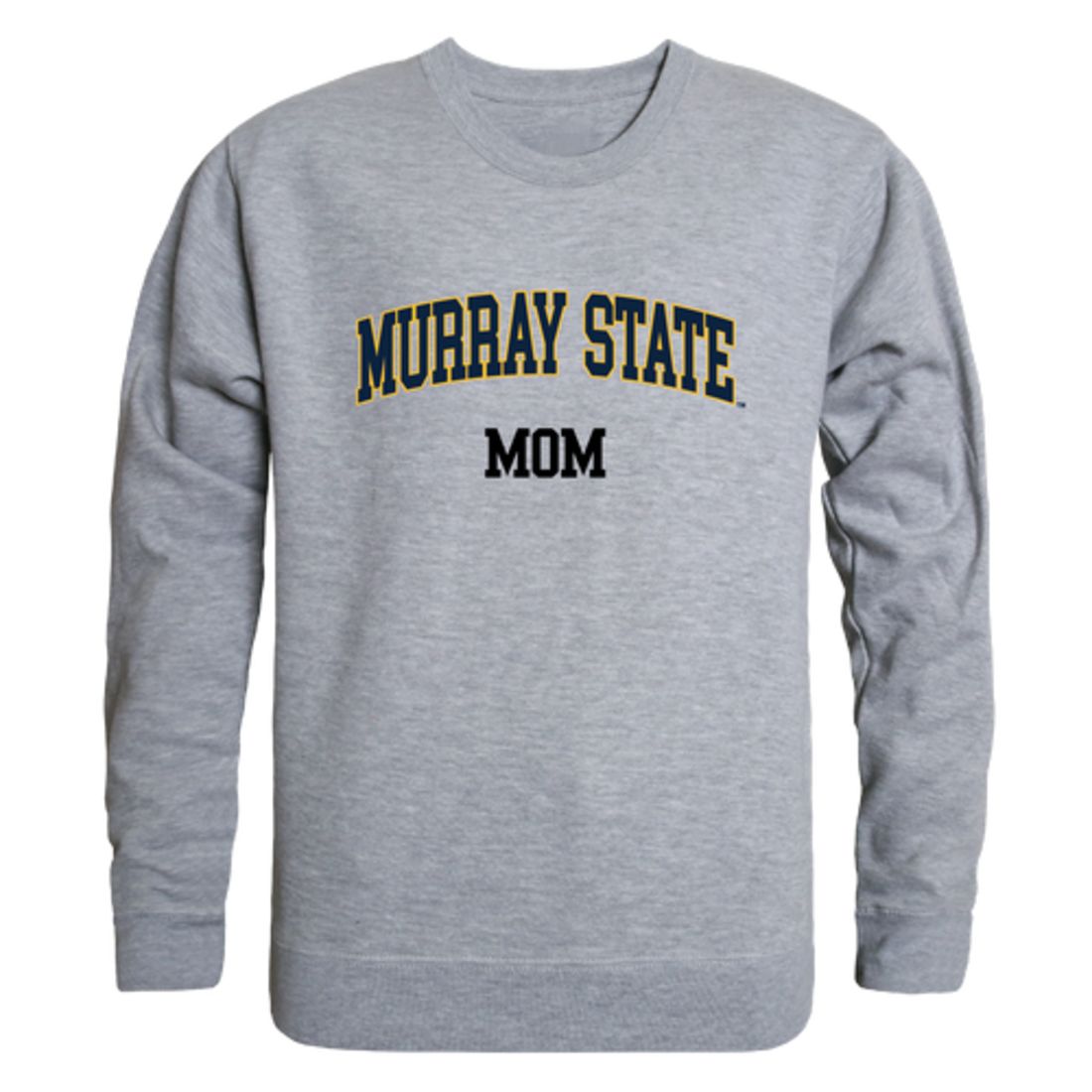 MSU Murray State University Racers Mom Fleece Crewneck Pullover Sweatshirt Heather Grey Small-Campus-Wardrobe