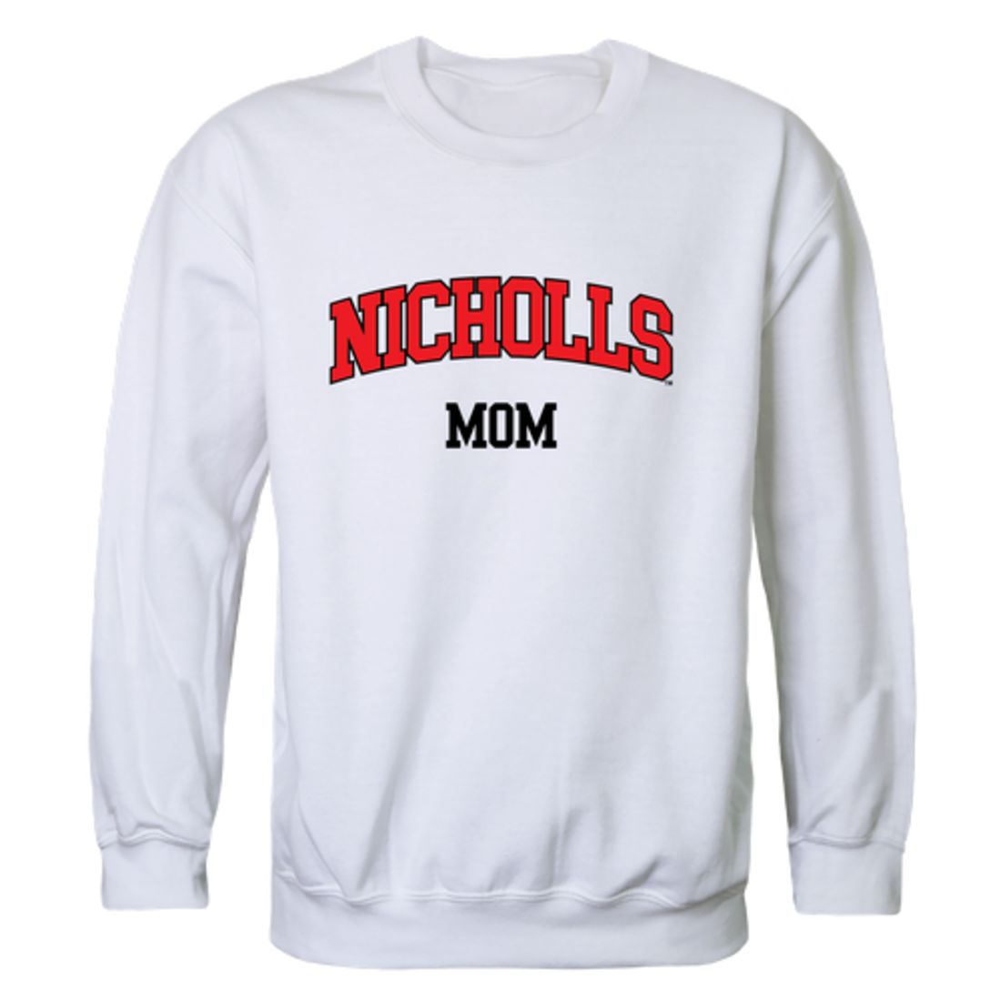Nicholls State University Colonels Mom Fleece Crewneck Pullover Sweatshirt Heather Grey Small-Campus-Wardrobe