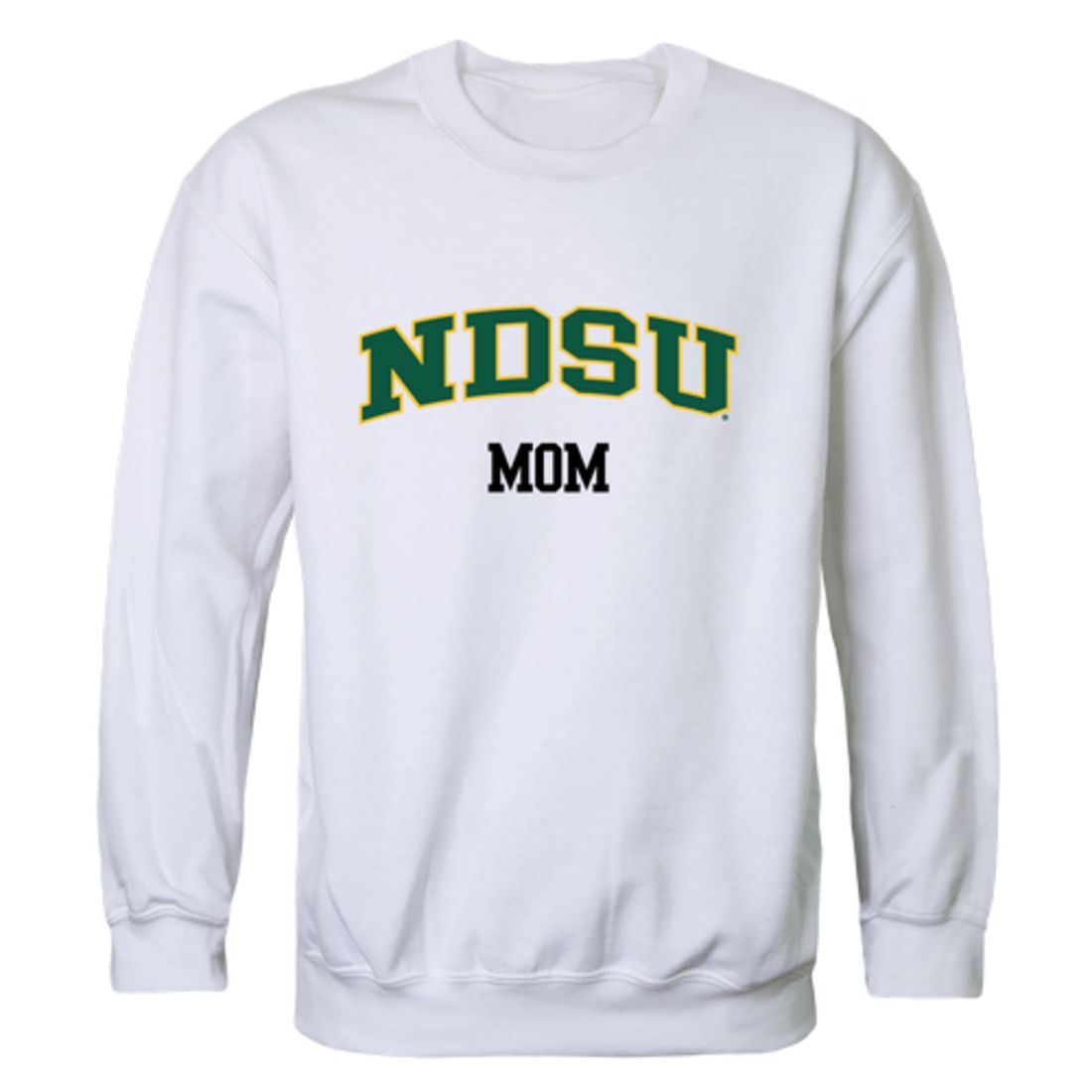 NDSU North Dakota State University Bison Thundering Herd Mom Fleece Crewneck Pullover Sweatshirt Forest Small-Campus-Wardrobe