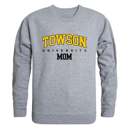 TU Towson University Tigers Mom Fleece Crewneck Pullover Sweatshirt Black Small-Campus-Wardrobe