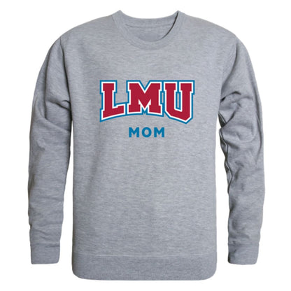 LMU Loyola Marymount University Lions Mom Fleece Crewneck Pullover Sweatshirt Heather Charcoal Small-Campus-Wardrobe